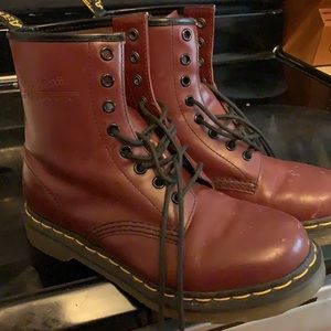 Maroon Doc Martens